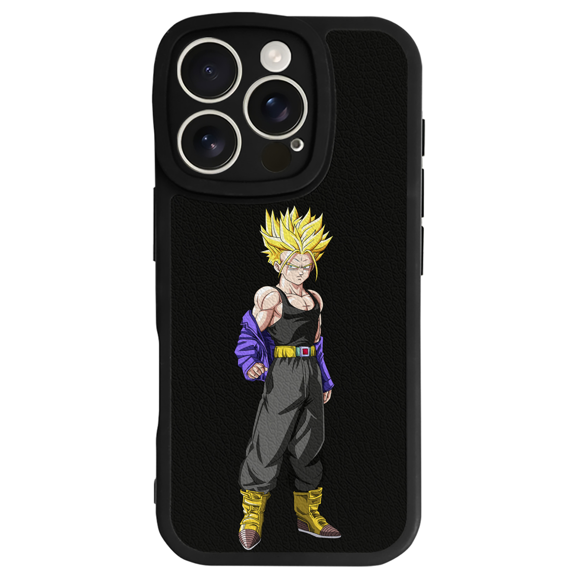（画像用） ドラゴンボール トランクス（Torankusu）DRAGON BALL Trunks 【iPhone 16シリーズ対応】シリコンスマホケース（レザー調） 材質：シリコン